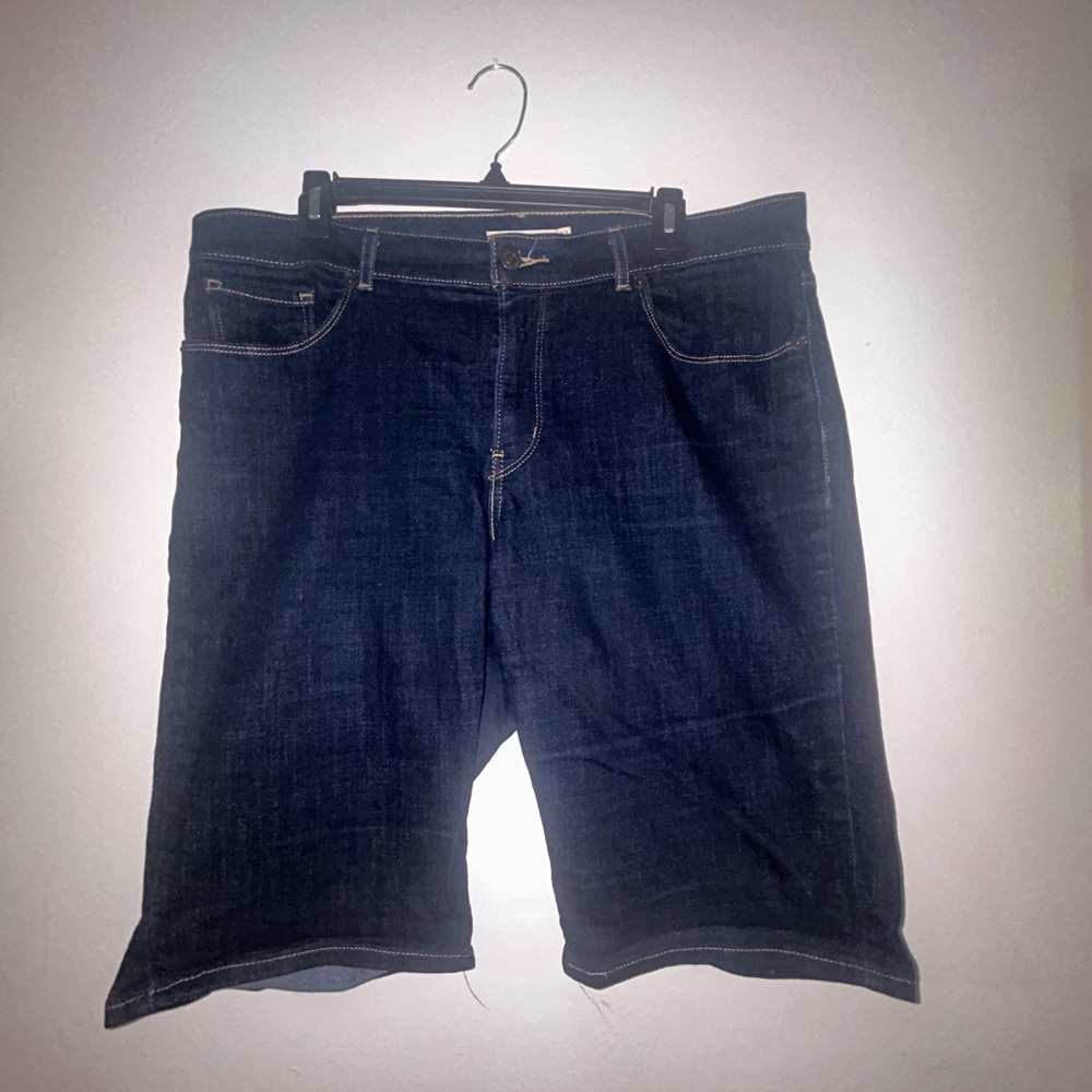 Dark Blue Denim Shorts